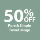 50-off-Pure-Simple-Towel-Range Sale