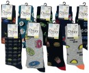 Mens-Printed-Business-Socks-1-Pair Sale