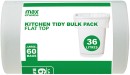 Max-Choice-Kitchen-Tidy-Bag-Flat-Top-36L-60-Pack Sale