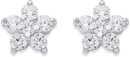 Sterling-Silver-Cubic-Zirconia-Flower-Studs Sale
