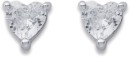 Sterling-Silver-Cubic-Zirconia-Heart-Studs Sale