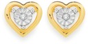 9ct-Diamond-Open-Heart-Studs Sale
