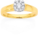 9ct-Diamond-Cluster-Ring Sale