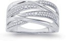 9ct-White-Gold-Diamond-Multi-Crossover-Ring Sale