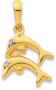9ct-Diamond-Double-Dolphin-Pendant Sale