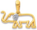 9ct-Diamond-Elephant-Pendant Sale
