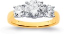 14ct-Element-Lab-Diamond-3-Stone-Ring-Set Sale