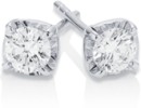 10ct-White-Gold-Element-Lab-Diamond-Solitaire-Studs-Set Sale