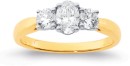 14ct-Element-Lab-Diamond-3-Stone-Ring-Set Sale
