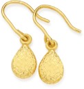 9ct-Diamond-cut-Pear-Drop-Earrings Sale