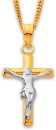 9ct-Two-Tone-18mm-Crucifix-Pendant Sale