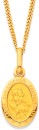 9ct-12mm-Oval-Saint-Christopher-Medallion-Pendant Sale