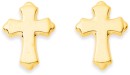 9ct-Pointed-Cross-Stud-Earrings Sale