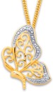9ct-Two-Tone-Butterfly-Pendant Sale