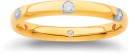 9ct-Cubic-Zirconia-Shot-Set-Band-Ring-Size-O Sale