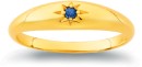 9ct-Dome-Ring-with-Created-Sapphire Sale