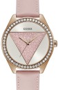 Guess-Tri-Glitz-Rose-Tone-Leather-Strap-Ladies-Watch Sale