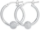 Sterling-Silver-15mm-Stardust-Hoop-Earring Sale