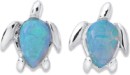 Sterling-Silver-Created-Opal-Turtle-Body-Studs Sale