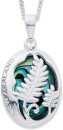 Sterling-Silver-Paua-NZ-Fern-Pendant Sale