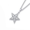 Sterling-Silver-Cubic-Zirconia-Star-Pendant Sale