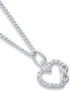 Sterling-Silver-Cubic-Zirconia-Heart-Infinity-Pendant Sale