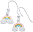Sterling-Silver-Multicolour-Enamel-Rainbow-Earrings Sale