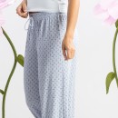 Marlo-Womens-Blue-Floral-Printed-Pants Sale
