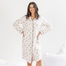 Gracious-Living-Pink-Floral-Flannelette-Night-Shirt Sale