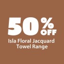 50-off-Isla-Floral-Jacquard-Towel-Range Sale