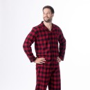 bbb-Sleep-Mens-Red-Check-Flannelette-PJ-Set Sale