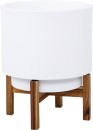 34cm-Indoor-Ceramic-Pot-With-Stand Sale
