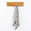 Home-Co-Lincoln-Black-Stripe-Throw Sale