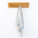 Home-Co-Lincoln-Light-Blue-Stripe-Throw Sale