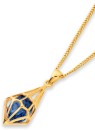 9ct-Created-Sapphire-Oval-Geo-T-Drop-Pendant Sale