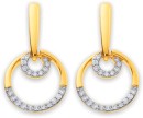 9ct-Diamond-Circle-Earrings Sale