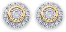 9ct-Diamond-Circle-Studs Sale