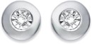 9ct-White-Gold-Diamond-Bezel-Stud-Earrings Sale