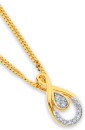 9ct-Diamond-Double-Teardrop-Pendant Sale