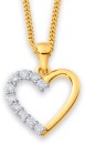 10ct-Element-Lab-Diamond-Heart-Pendant Sale