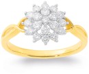 10ct-Element-Lab-Diamond-Cluster-Ring Sale