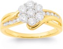 10ct-Element-Lab-Diamond-Cluster-Ring Sale
