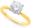 14ct-Element-Lab-Diamond-Round-Solitaire-Ring Sale