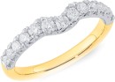 14ct-Element-Lab-Diamond-Curved-Band Sale