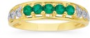 9ct-Created-Emerald-Diamond-Ring Sale