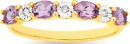 9ct-Amethyst-Diamond-Ring Sale