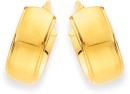 9ct-10mm-Flat-Bevelled-Edge-Hoop-Earrings Sale