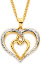 9ct-Two-Tone-Intertwined-Pendant Sale