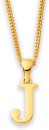 9ct-Initial-Letter-J Sale