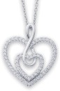 Sterling-Silver-Cubic-Zirconia-Twin-Heart-Infinity-Pendant Sale